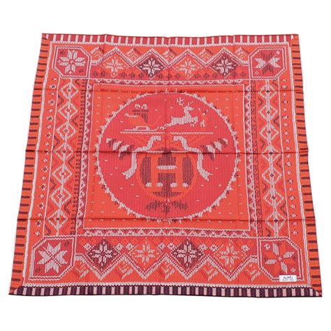 Hermès Au Coin du Feu Silk Scarf 